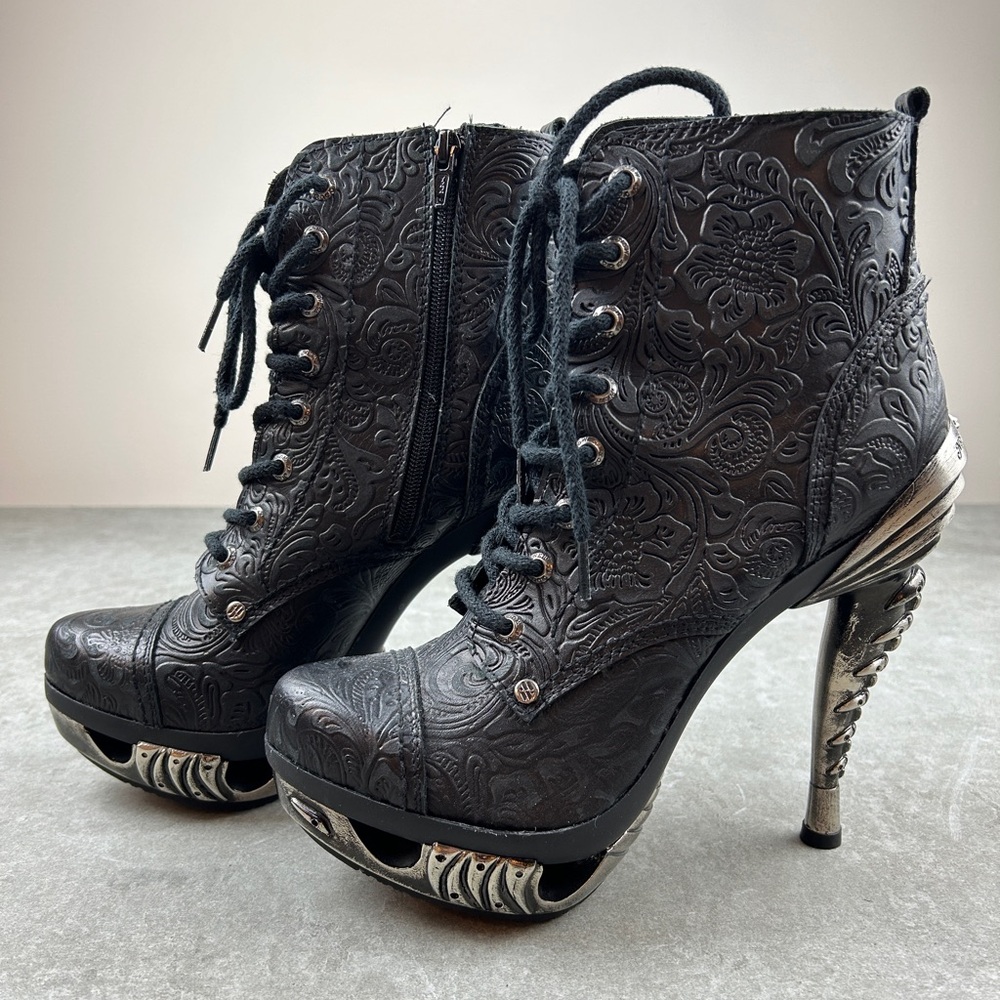 New Rock Ankle Boots - Handmade Real Leather